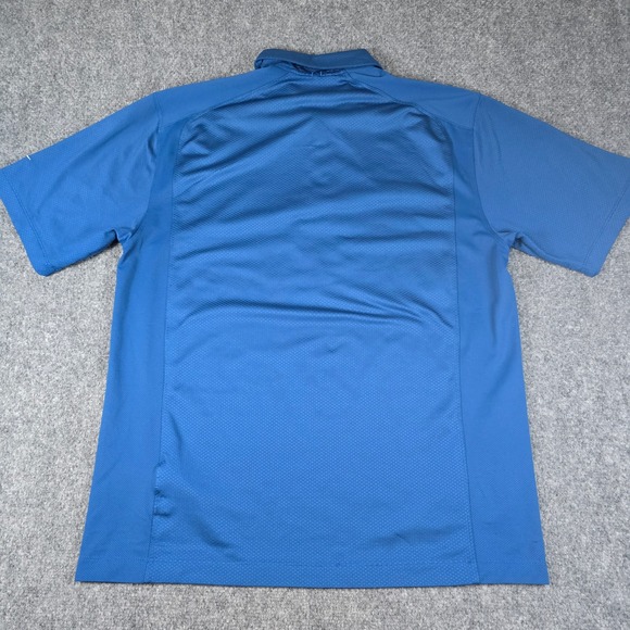 Nike Golf Dri-FIT Polo Shirt Royal Blue Short Sleeve Men's Medium - Picture 9 of 15